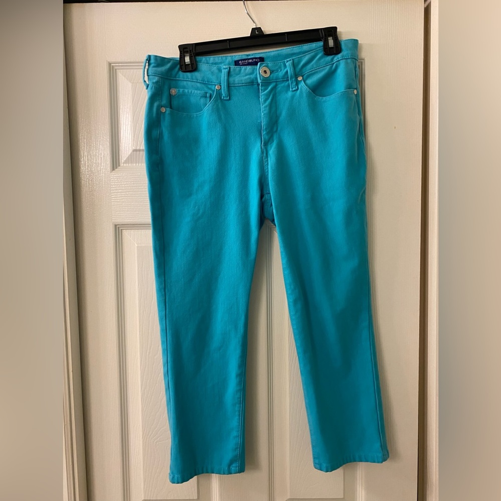 Women’s Turquoise Capri Pants Sz 10 by Bandolino